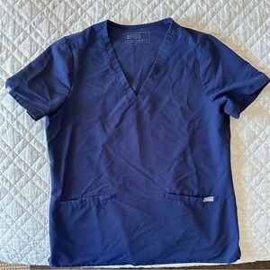 women's Figs Navy Catarina - One-Pocket Scrub Top - M / Navy